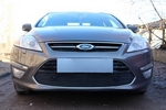 Защитная сетка радиатора ProtectGrille для Ford Mondeo IV с парктроником (2012-2014 Черная)