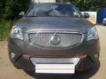 Защитная сетка радиатора ProtectGrille для Ssang Yong Actyon C200 (2010-2013 Хром)