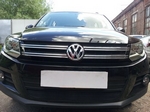 Защитная сетка радиатора ProtectGrille для Volkswagen Tiguan (2012-2015 Черная)