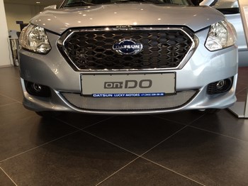 Защитная сетка радиатора ProtectGrille для Datsun on-DO (2014-2015 Хром) - ОбвесКарРу VIN: DATSONDO.chrome. 