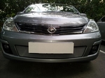 Защитная сетка радиатора ProtectGrille для Nissan Tiida (2010-2015 Хром)