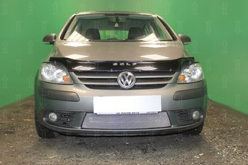 Защитная сетка радиатора ProtectGrille для Volkswagen Golf Plus (2005-2009 Хром) - ОбвесКарРу VIN: VWGPL05.chrome. 