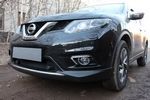 Защитная сетка радиатора ProtectGrille для Nissan X-Trail (2015-н.в. c парктроником Черная)