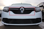 Защитная сетка радиатора ProtectGrille для Renault Logan (2014-2015 Черная)