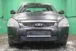 Защитная сетка радиатора ProtectGrille для Lada Priora (2013-2015 Черная)