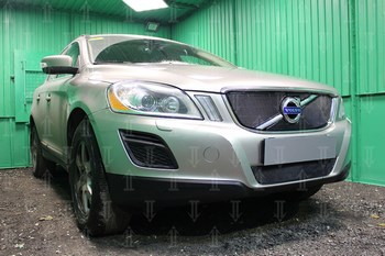 Защитная сетка радиатора ProtectGrille нижняя для Vovlo XC60 (2008-2013 Черная) - ОбвесКарРу VIN: VXC60.08.OPTIMAL.bot.blac. 