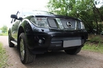 Защитная сетка радиатора ProtectGrille нижняя для Nissan Pathfinder (2004-2011 Хром)