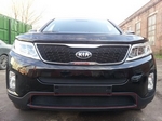 Защитная сетка радиатора ProtectGrille нижняя для KIA Sorento (2013-2015 Черная)