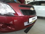 Защитная сетка радиатора ProtectGrille нижняя для Chevrolet Cobalt (2013-2015 Хром)