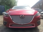 Защитная сетка радиатора ProtectGrille нижняя для Mazda 3 (2013-2015 Хром)