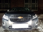 Защитная сетка радиатора ProtectGrille нижняя для Chevrolet Cruze (2013-2015 Черная)