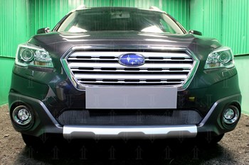 Защитная сетка радиатора ProtectGrille нижняя для Subaru Outback (2015-н.в. Черная) - ОбвесКарРу VIN: SUBOUT15.black. 