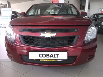 Защитная сетка радиатора ProtectGrille нижняя для Chevrolet Cobalt (2013-2015 Черная) - ОбвесКарРу VIN: CHCOB.bot.black. 