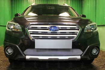 Защитная сетка радиатора ProtectGrille нижняя для Subaru Outback (2015-н.в. Хром) - ОбвесКарРу VIN: SUBOUT15.chrome. 