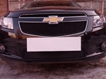 Защитная сетка радиатора ProtectGrille нижняя для Chevrolet Cruze (2009-2013 Черная)