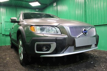 Защитная сетка радиатора ProtectGrille Optimal нижняя для Vovlo XC70 (2007-2013 Хром) - ОбвесКарРу VIN: VXC70.07.OPTIMAL.bot.chro. 