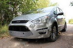 Защитная сетка радиатора ProtectGrille Optimal с парктроником для Ford S-Max (2010-2015 Хром)