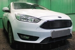 Защитная сетка радиатора ProtectGrille Optimal верхняя для Ford Focus III рестайлинг (2015-н.в. Черная)