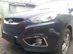 Защитная сетка радиатора ProtectGrille Optimal для Hyundai IX35 (2010-2015 Черная)