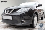 Защитная сетка радиатора ProtectGrille Optimal для Nissan Qashqai (2014-2015 Черная)