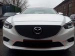 Защитная сетка радиатора ProtectGrille Premium нижняя для Mazda 6 (2012-2014 Черная)