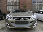 Защитная сетка радиатора ProtectGrille Premium для Hyundai I40 (2012-2015 Хром)