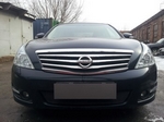 Защитная сетка радиатора ProtectGrille Premium для Nissan Teana II (2008-2013 Черная)