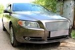 Защитная сетка радиатора ProtectGrille Premium для Vovlo S80 (2006-2010 Хром)