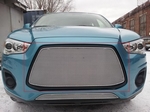 Защитная сетка радиатора ProtectGrille Premium верхняя для Mitsubishi ASX (2013-2015 Хром)