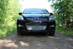 Защитная сетка радиатора ProtectGrille Premium нижняя для Mazda CX7 (2006-2010 Хром)