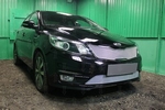 Защитная сетка радиатора ProtectGrille Premium нижняя для KIA RIO (2015-2016 Хром)