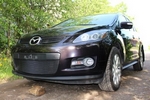 Защитная сетка радиатора ProtectGrille Premium верхняя для Mazda CX7 (2006-2010 Черная)