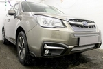 Защитная сетка радиатора ProtectGrille Premium нижняя для Subaru Forester (2016-н.в. Хром)