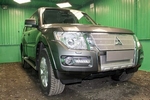 Защитная сетка радиатора ProtectGrille Premium нижняя для Mitsubishi Pajero IV (2015-2016 Хром)