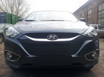 Защитная сетка радиатора ProtectGrille Premium для Hyundai IX35 (2010-2015 Черная)