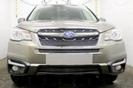 Защитная сетка радиатора ProtectGrille Premium средняя для Subaru Forester (2016-н.в. Черная)