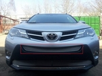 Защитная сетка радиатора ProtectGrille Premium верхняя для Toyota Rav 4 (2013-2015 Хром)