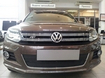 Защитная сетка радиатора ProtectGrille Premium для Volkswagen Tiguan (2012-2015 Черная)