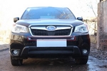 Защитная сетка радиатора ProtectGrille Premium верхняя для Subaru Forester (2014-2015 Черная)