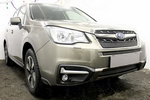 Защитная сетка радиатора ProtectGrille Premium нижняя для Subaru Forester (2016-н.в. Черная)