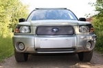 Защитная сетка радиатора ProtectGrille Premium верхняя для Subaru Forester (2004-2008 Хром)