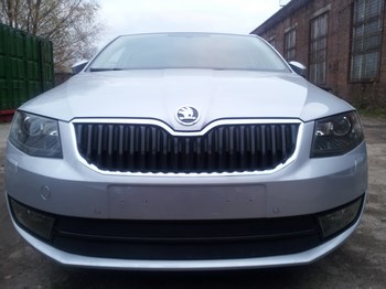 Защитная сетка радиатора ProtectGrille Premium для Skoda Octavia А7 Ambition-Elegance (2013-2015 Черная) - ОбвесКарРу VIN: SKA7.Premium1.black. 