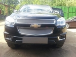 Защитная сетка радиатора ProtectGrille Premium для Chevrolet Trailblazer, 2 части (2013-2015 Хром)