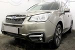 Защитная сетка радиатора ProtectGrille Premium верхняя для Subaru Forester (2016-н.в. Черная)