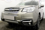 Защитная сетка радиатора ProtectGrille Premium верхняя для Subaru Forester (2016-н.в. Хром)