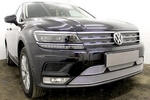 Защитная сетка радиатора ProtectGrille Premium нижняя для Volkswagen Tiguan (2016-н.в. Хром)