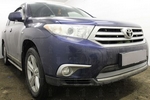 Защитная сетка радиатора ProtectGrille Standart для Toyota Highlander (2010-2013 Хром)