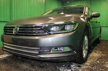 Защитная сетка радиатора ProtectGrille Standart для Volkswagen Passat B8 (2015-н.в. Хром) - ОбвесКарРу VIN: WVB8.1.chrome. 