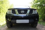 Защитная сетка радиатора ProtectGrille верхняя для Nissan Pathfinder (2004-2011 Черная)