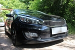 Защитная сетка радиатора ProtectGrille верхняя для KIA Ceed Pro III (2012-2015 Черная)